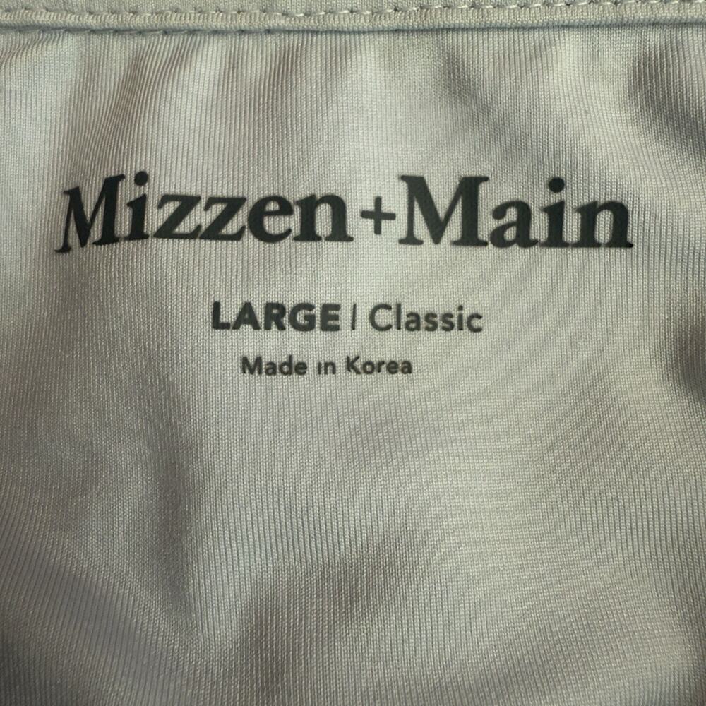 Mizzen Main Polo Shirt Mens Large Classic Performance Stretch Light Blue - Picture 2 of 10